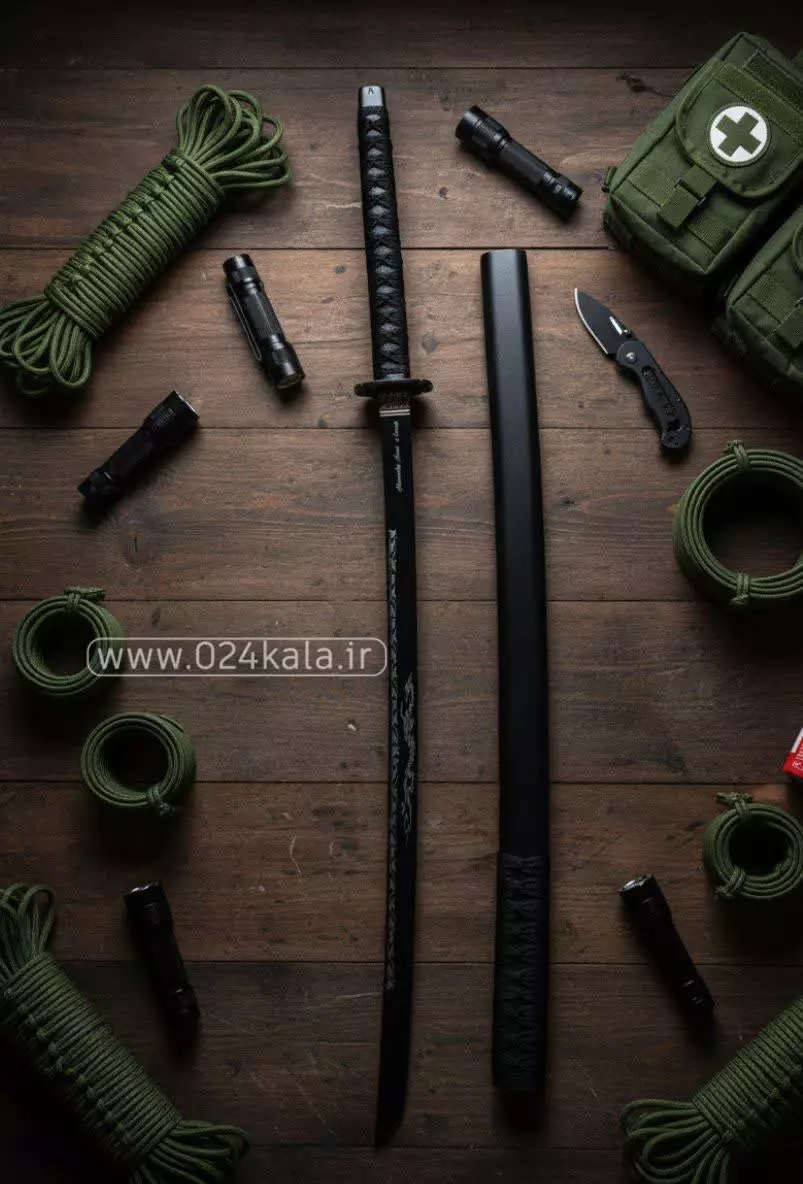 شمشیر کاتانا مشکی 1 شمشیر کاتانا مشکی