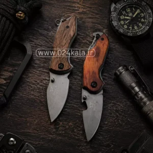 چاقوی باک دسته چوبی
