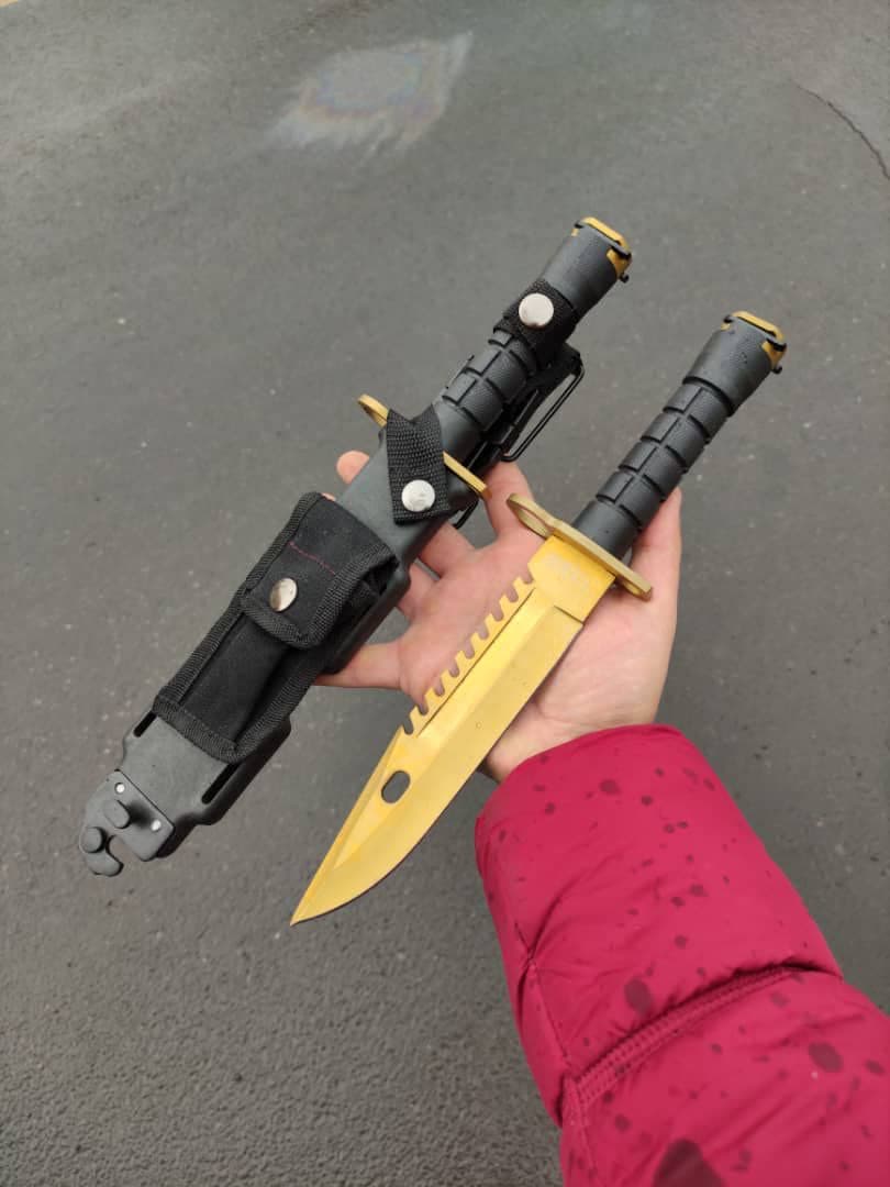 چاقوی شکاری M1 طلایی 1 چاقوی شکاری M1 طلایی