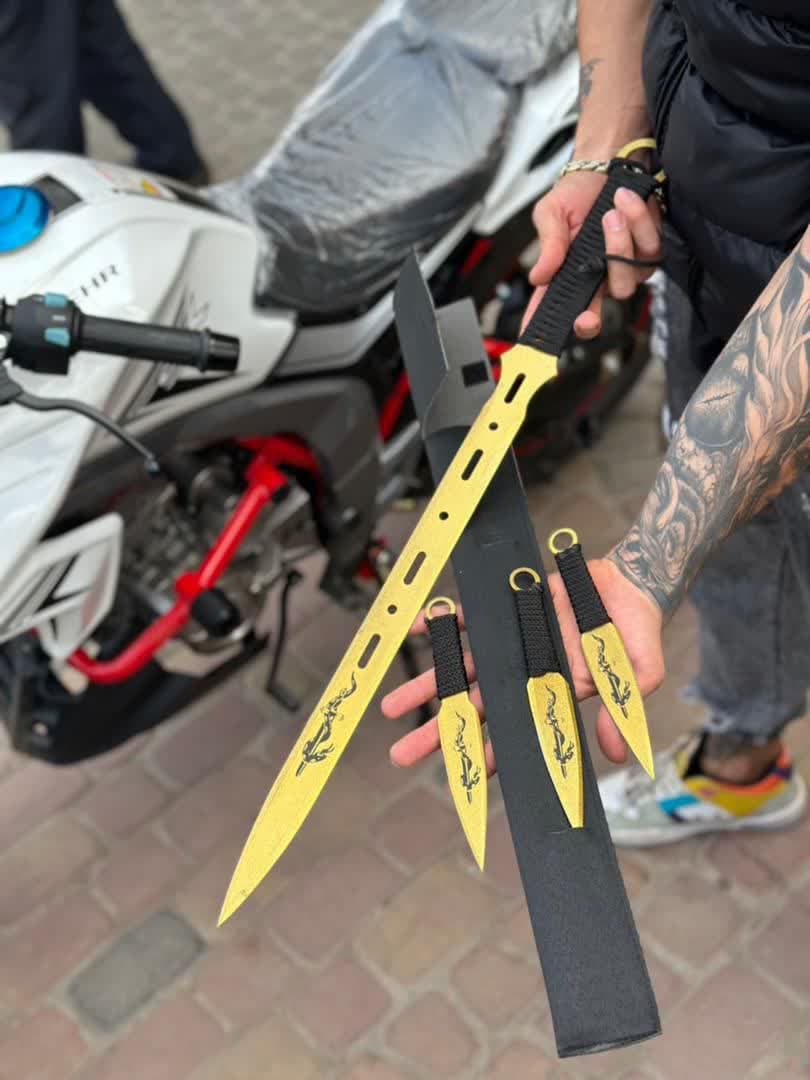 ست پرتابی نینجا طلایی 1 ست پرتابی نینجا طلایی