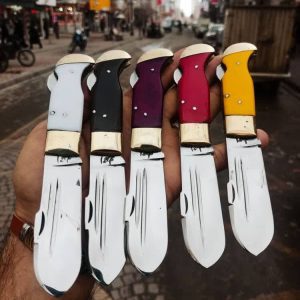 چاقوی ضامن دار تیغه بادامی