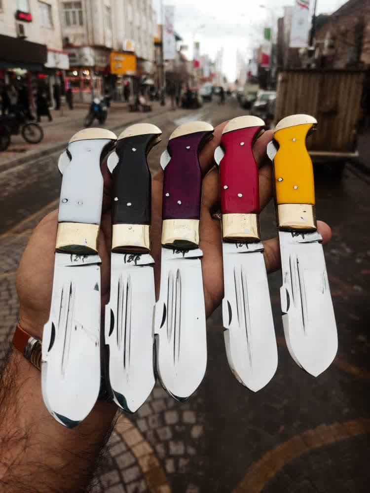 چاقوی ضامن دار تیغه بادامی 1 چاقوی ضامن دار تیغه بادامی