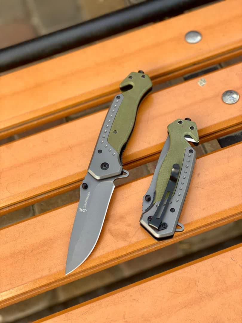 چاقوی برونینگ کاتر دار دسته فلزی 1 چاقوی برونینگ کاتر دار دسته فلزی