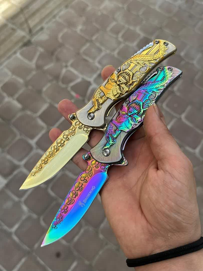 چاقوی برونینگ هفت رنگ 1 چاقوی برونینگ هفت رنگ