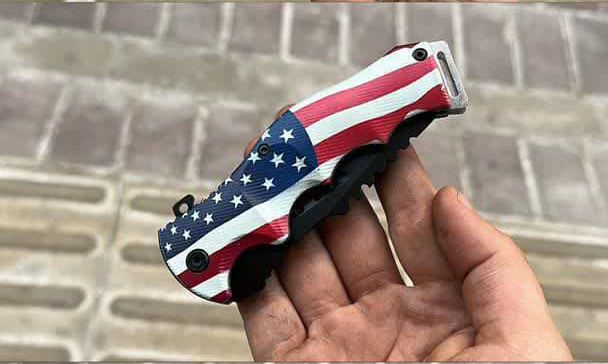 چاقوی کلمبیا طرح پرچم آمریکا 2 چاقوی کلمبیا طرح پرچم آمریکا