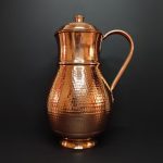 پارچ آب درب دار مسی