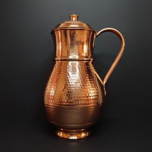 پارچ آب درب دار مسی