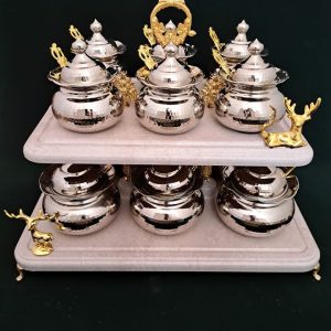 ظرف ادویه 12 تایی کروم