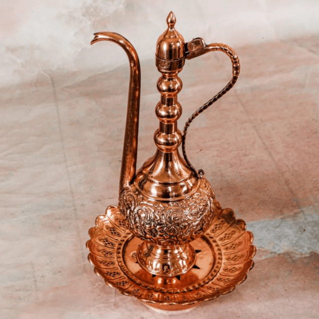 آفتابه لگن قلم برجسته مسی ممتاز 1 آفتابه لگن قلم برجسته مسی ممتاز