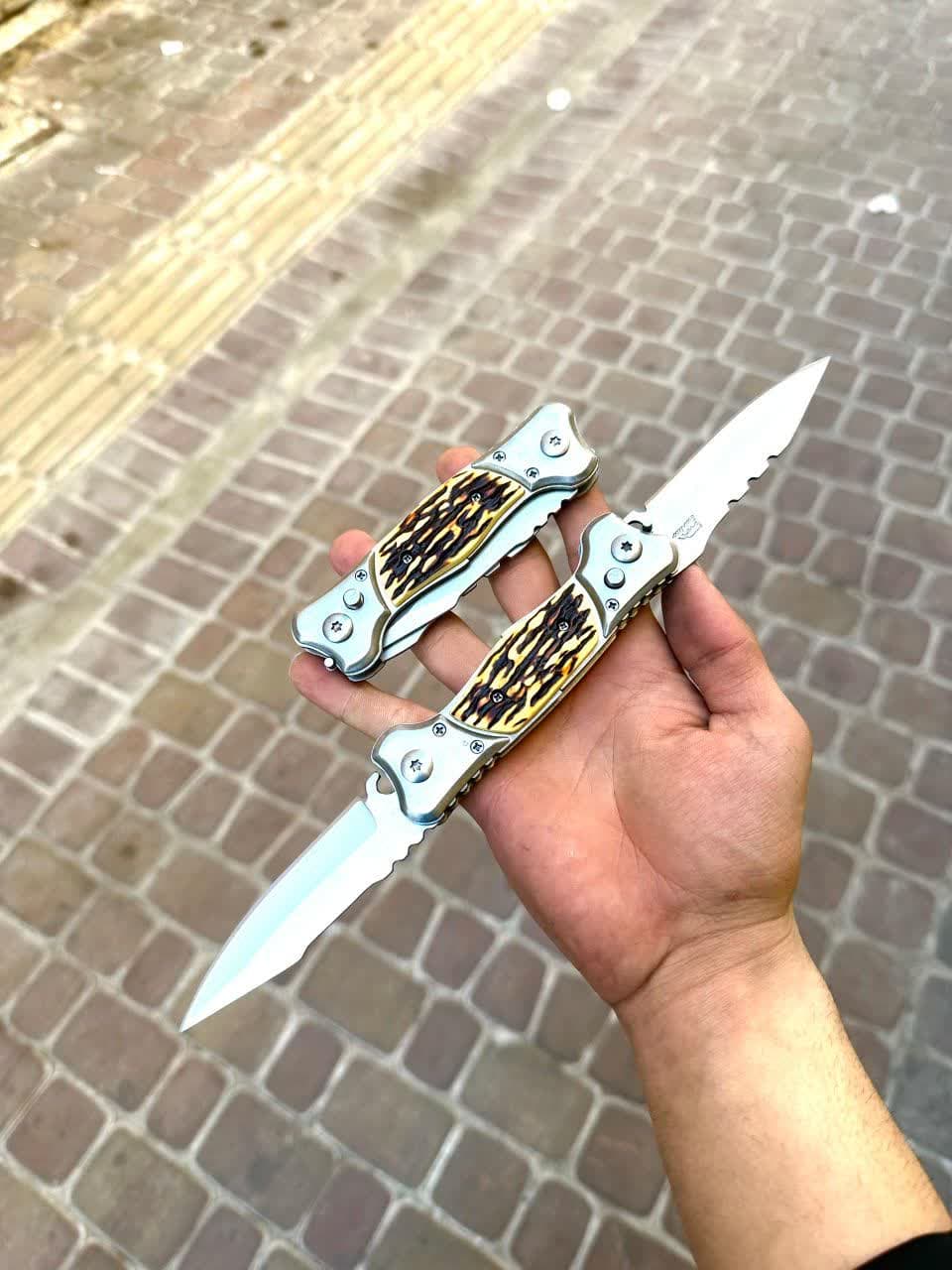 چاقوی فشاری دو طرفه 1 چاقوی فشاری دو طرفه