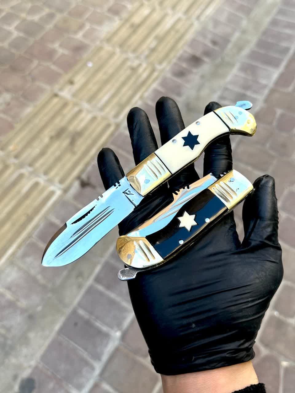 چاقوی دنده ای تیغه بادامی 1 چاقوی دنده ای تیغه بادامی