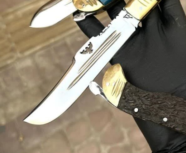 چاقوی نیم غلاف دنده ای زنجانی 2 چاقوی نیم غلاف دنده ای زنجانی