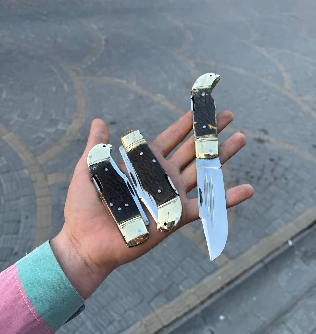 چاقوی پشت ضامن استیل 1 چاقوی پشت ضامن استیل