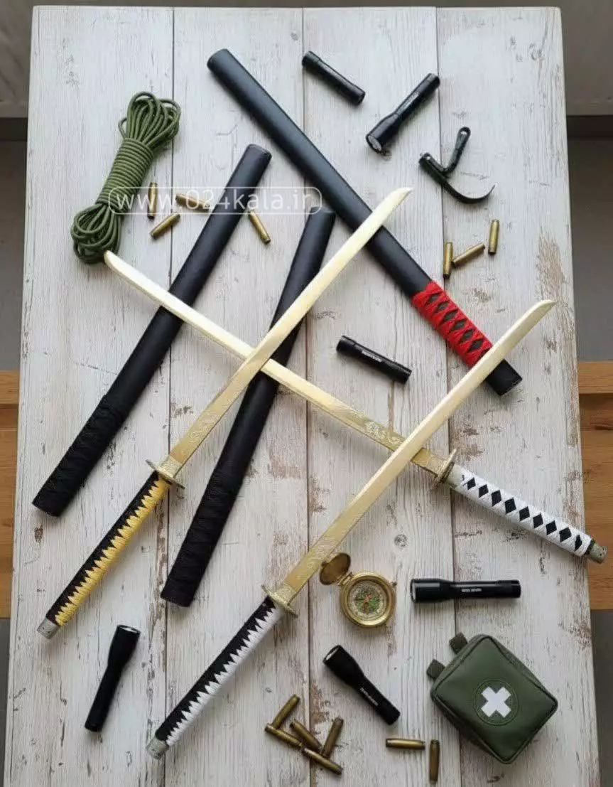 شمشیر سامورایی طلایی 1 شمشیر سامورایی طلایی