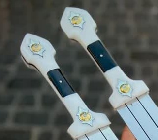 قمه زنجانی دسته فیبر سفید 2 قیمت قمه زنجان