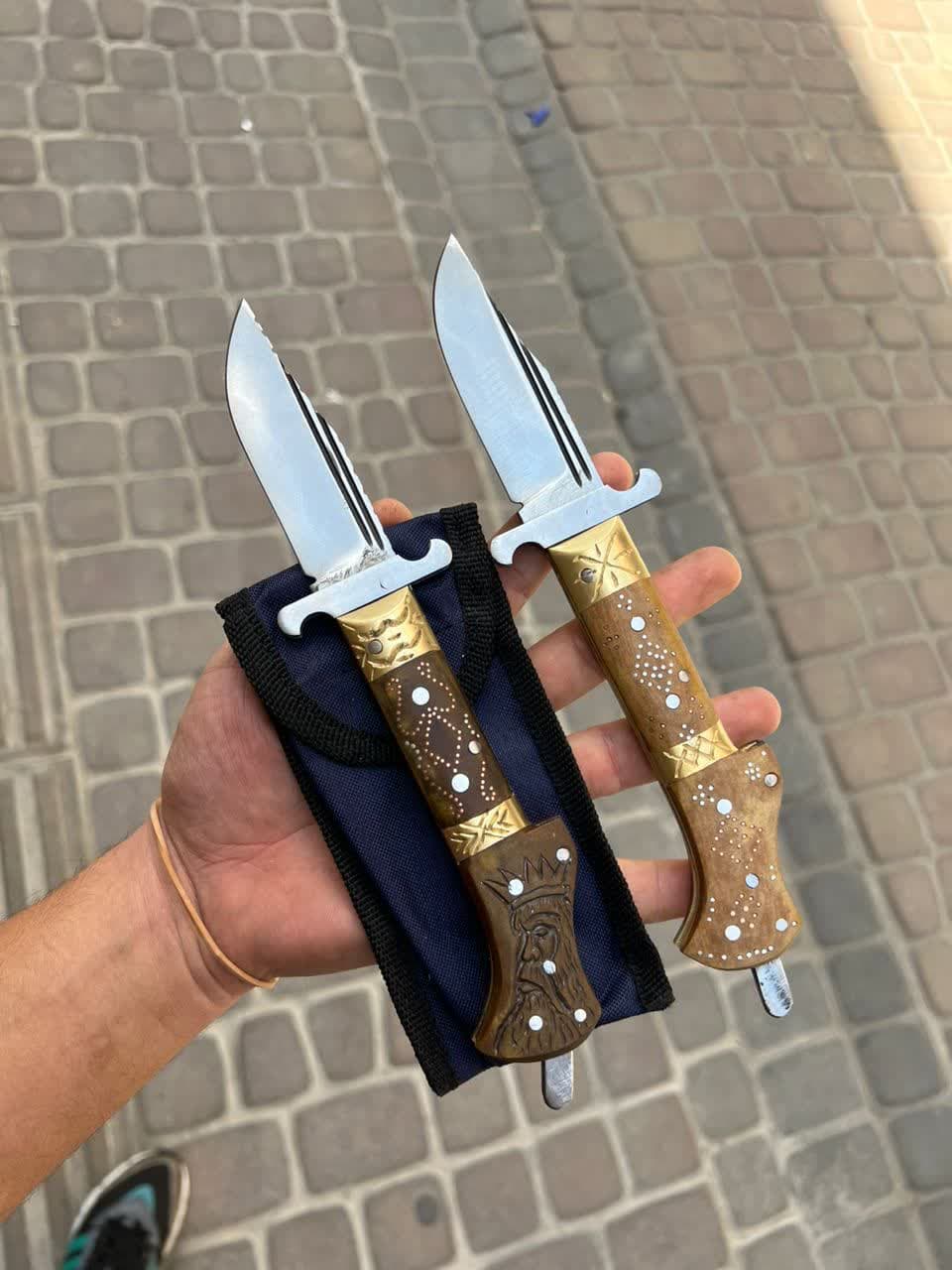 چاقوی دنده افغان طرح دار 1 چاقوی دنده افغان طرح دار