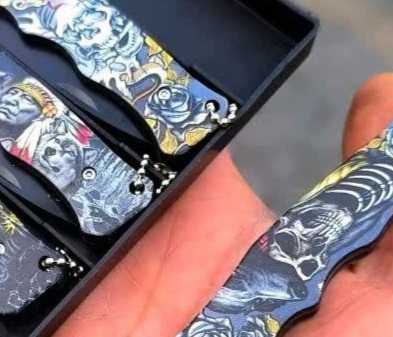 چاقوی جیبی طرح اسکلتی 3 چاقوی جیبی طرح اسکلتی