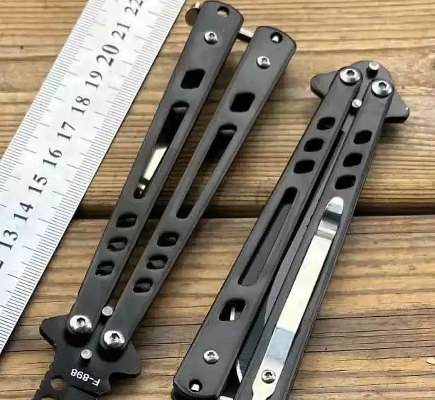 چاقوی پروانه ای مشکی 3 چاقوی پروانه ای مشکی