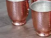 لیوان دسته دار مسی 3 لیوان دسته دار مسی