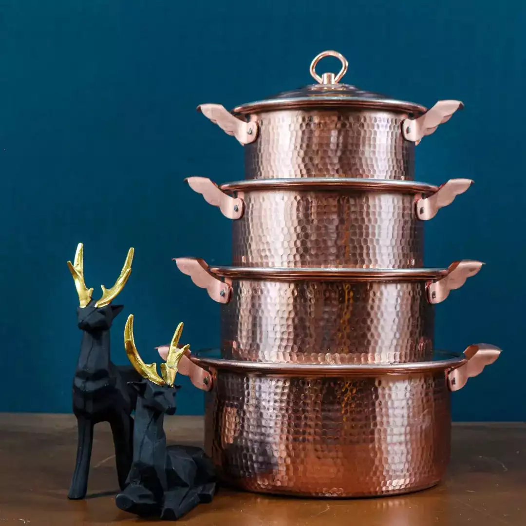 ست 4 عددی قابلمه مسی 1 ست 4 عددی قابلمه مسی