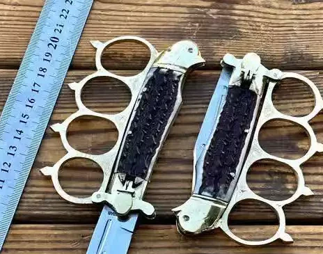 چاقوی فشاری پنجه بکسی طرح شاخ 3 چاقوی فشاری پنجه بکسی طرح شاخ