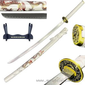 شمشیر سامورایی اژدها طلایی