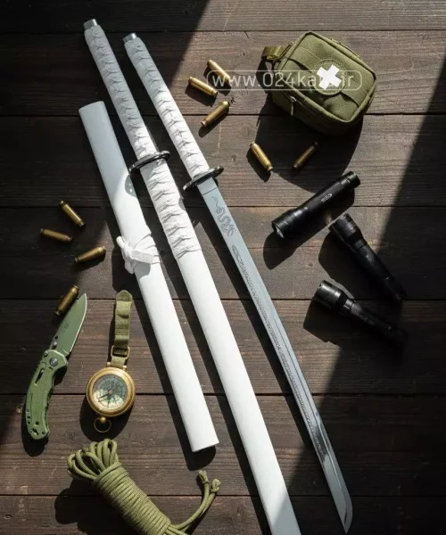 شمشیر سامورایی 1 متری سفید