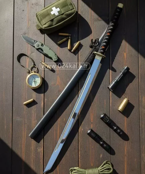 شمشیر سامورایی 8 میل 1 متری سفارشی استاد عباسی