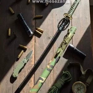 شمشیر سامورایی چریکی ارتشی تیغه ضد زنگ