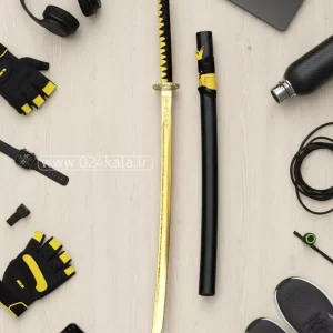 شمشیر سامورایی طرح طلایی حرفه ای