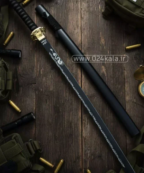 شمشیر سامورایی کاتانا 1 متری Black Face