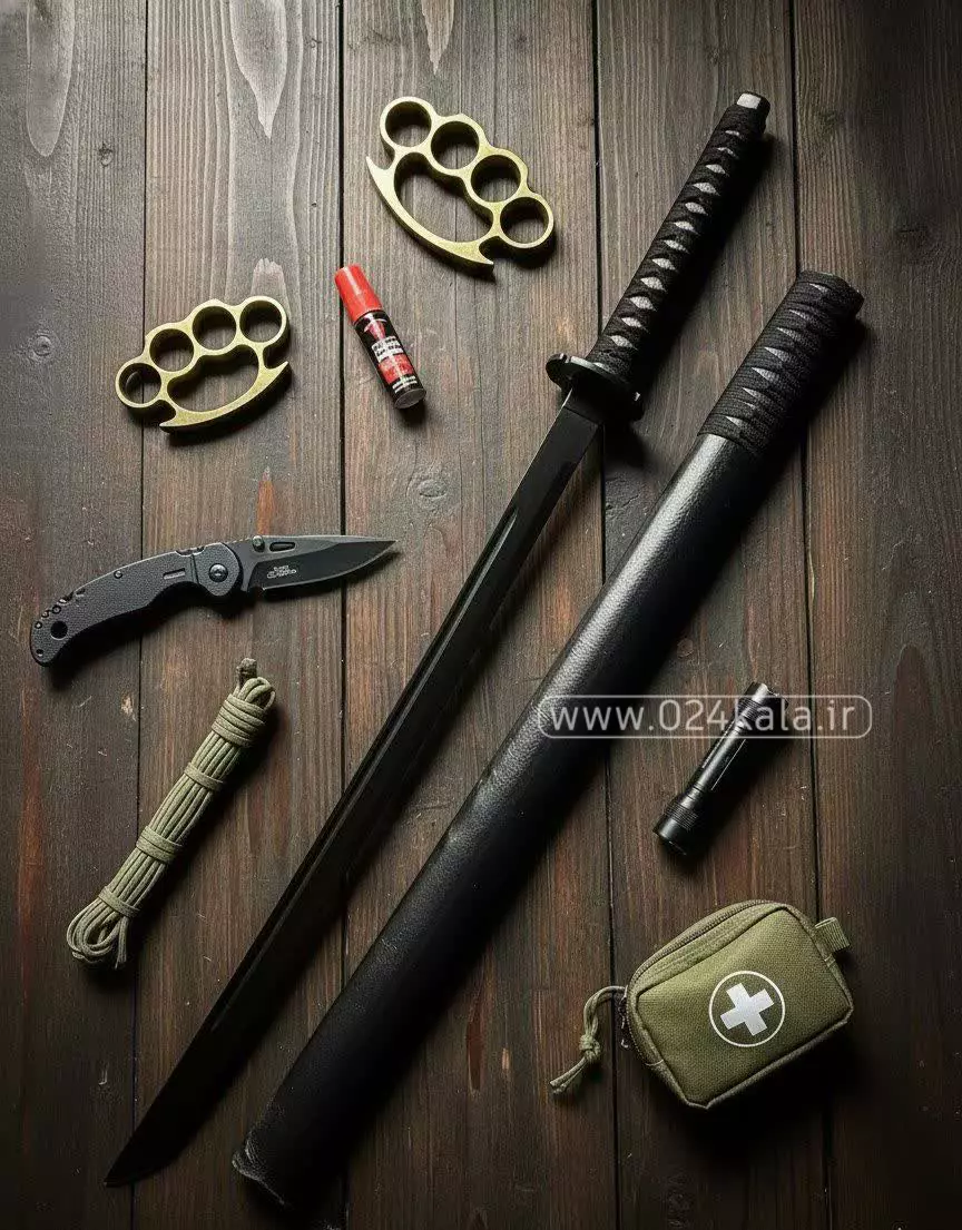 شمشیر سامورایی کاتانا نینجاتو مشکی 1 شمشیر سامورایی کاتانا نینجاتو مشکی