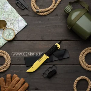 ست تخفیفی طلایی پنجه بوکس و کارد شکاری K320