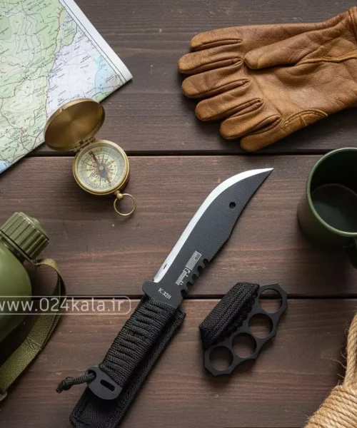 ست تخفیف دار پنجه بوکس و چاقوی شکاری K320