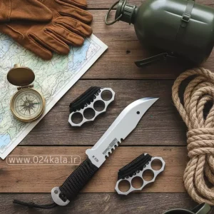 ست تخفیف دار پنجه بوکس و کارد شکاری براق