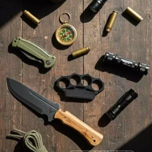 ست تخفیفی پنجه بوکس همراه با کارد شکاری K420