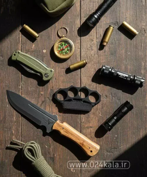 ست تخفیفی پنجه بوکس همراه با کارد شکاری K420