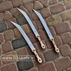 قداره 60 سانتی دسته چوبی سفارشی با غلاف رایگان