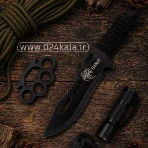 ست تخفیفی پنجه بوکس طرح ساده + چاقوی شکاری بوکر