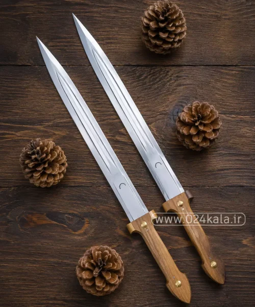 قمه 60 سانتی دسته چوبی