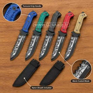 چاقوی شکاری کلمبیا مدل D4522 تیغه فولاد فنر ضد زنگ