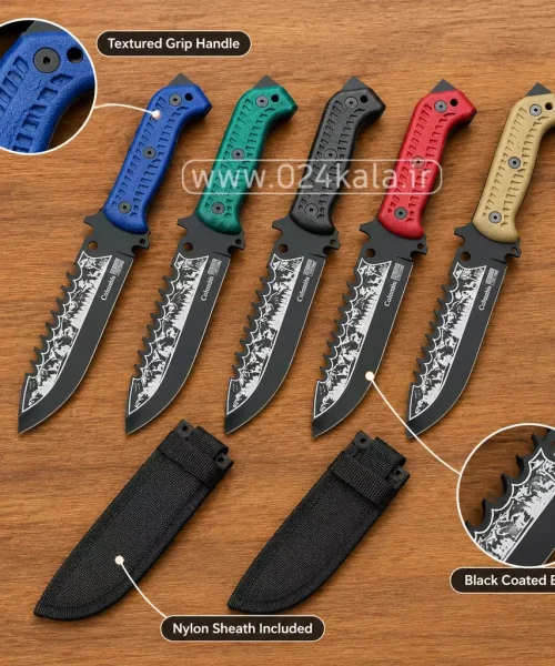 چاقوی شکاری کلمبیا مدل D4522 تیغه فولاد فنر ضد زنگ