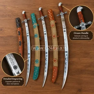 شمشیر عربی 100 سانتی تعزیه خوانی استاد عباسچیان